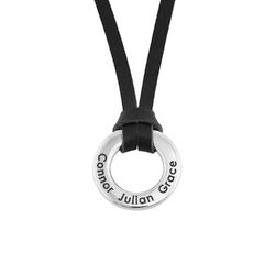 Men's Circle Pendant Necklace product photo