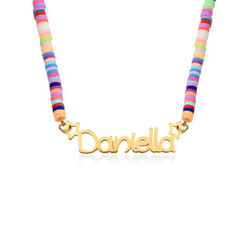 Rainbow Magic Girls Name Necklace in Gold Plating product photo