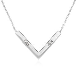 MYKA V-Necklace in Sterling Silver product photo