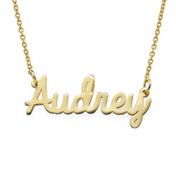 Personalized Jewelry - Cursive Name Necklace in Gold Vermeil product photo