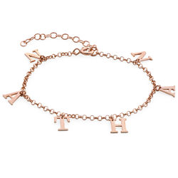 Name Bracelet in Rose Gold Plating product photo