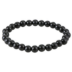Gift for Him - Adjustable Black Beaded Bracelet product photo