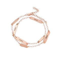 The Milestones Bracelet in 18k Rose Gold Plating product photo