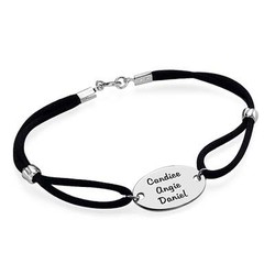 Engraved Oval Tag Bracelet product photo