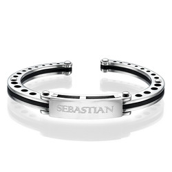 Stainless Steel Engraved Men's Bracelet product photo