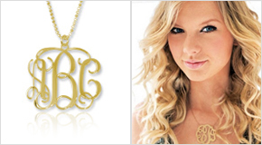Monogram Necklace Taylor Swift