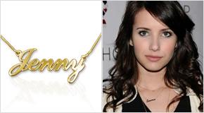 Name Necklace Emma Roberts