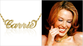 Name Necklace Kylie Minogue