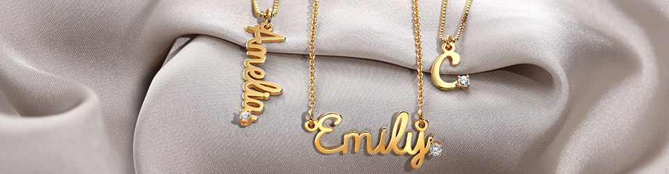 name necklace with diamonds