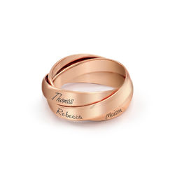 Srebrny Rosyjski pierścionek pozłacany różowym złotem product photo