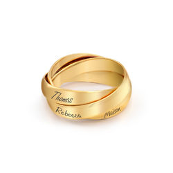 Rosyjski pierścionek w złoceniu vermeil product photo